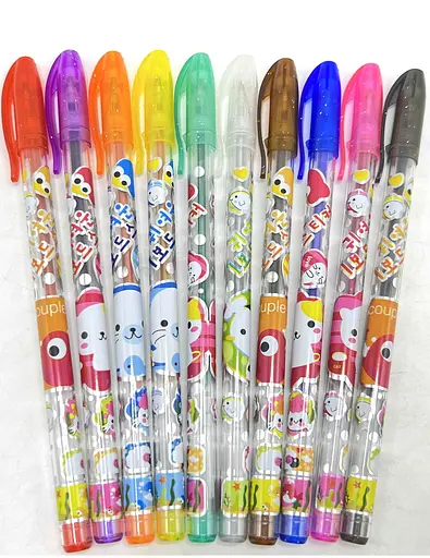 Набор гелевых ручек Сладкие мечты, 10 шт., с блеском и запахом, PVC