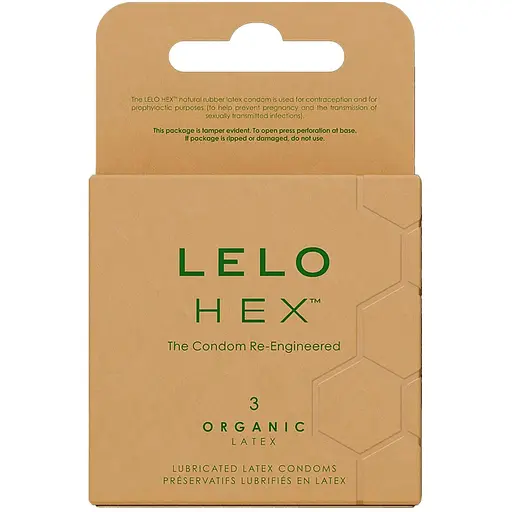 Презервативи Lelo HEX Condoms Organic 3 Pack