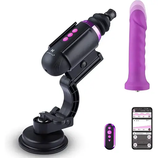 Міні секс-машина Hismith Mini Capsule Sex-Machine with Strong Suction Cup перезаряджається
