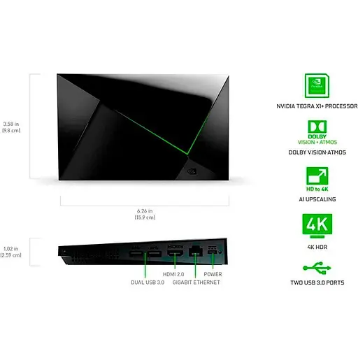 Стационарный медиаплеер NVIDIA Shield TV Pro (945-12897-2505-101) - фото 3