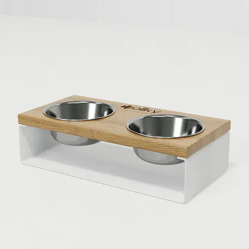 Hollky StellWood — миски на підставці для маленьких собак та котів (2 × 0,45 л) - фото 2