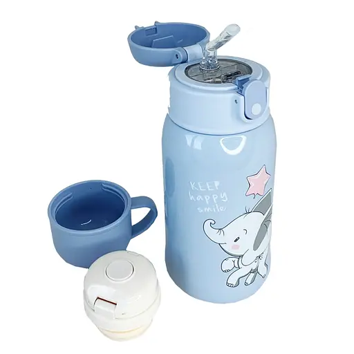 Термос-поильник с силиконовой трубочкой Слоненок MGZ-0315(Elephant) 560 мл - фото 2