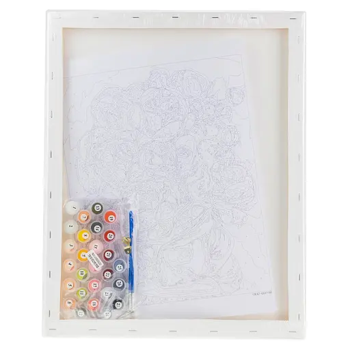 Набір для розпису по номерах "Дівчина з півоніями" 40*50 см, IDEA2-GX47188, ТМ "99IDEAS" - фото 6