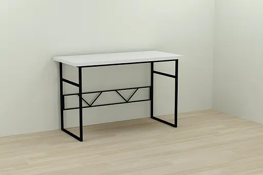 Компьютерный стол Ferrum-decor Райан 75x100x70 черный ДСП Белый 32мм (FRD-103706)