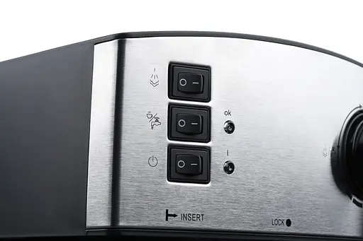 ARDESTO Кофейварка рожковая Steel Collection 1,6 л, молотый кофе, ручной капучино-насадка, серебристо-черный - фото 6