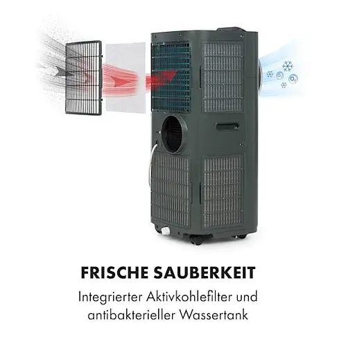 Мобильный кондиционер Klarstein Kraftwerk Smart 12K (10034665) Антрацит - фото 4