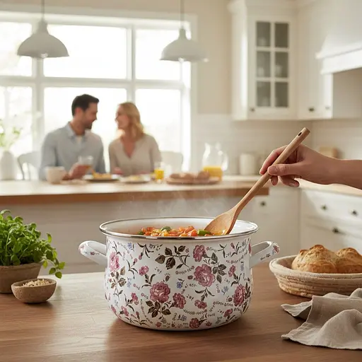 Каструля Verona емальована зі скляною кришкою 1.6 л (VR-0003-16) - фото 6