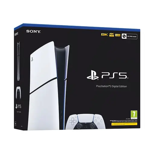 Консоль Sony PlayStation 5 Slim Digital Edition 1TB + Геймпад бездротовий DualSense White + гарантія Б/В - фото 1