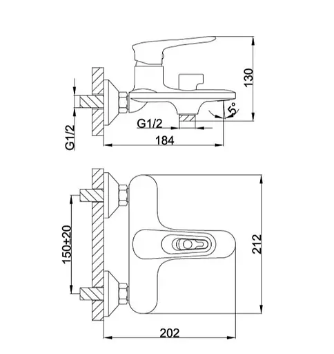 Змішувач для ванни Frap F3249-6 - фото 8