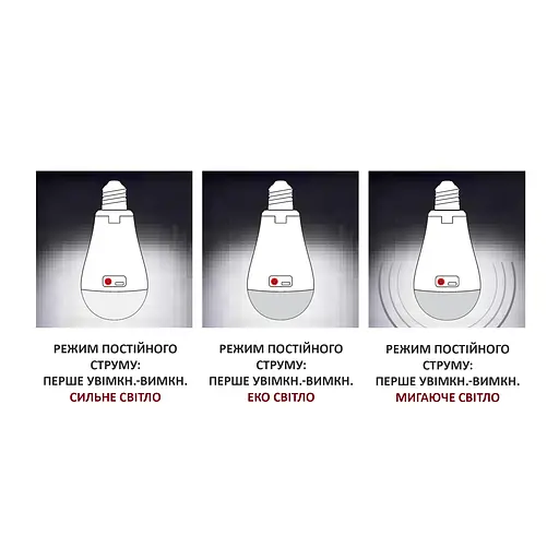 Лампа аккумуляторная светодиодная Horoz Eelectric Duralite-12 12W E27 6400K - фото 4