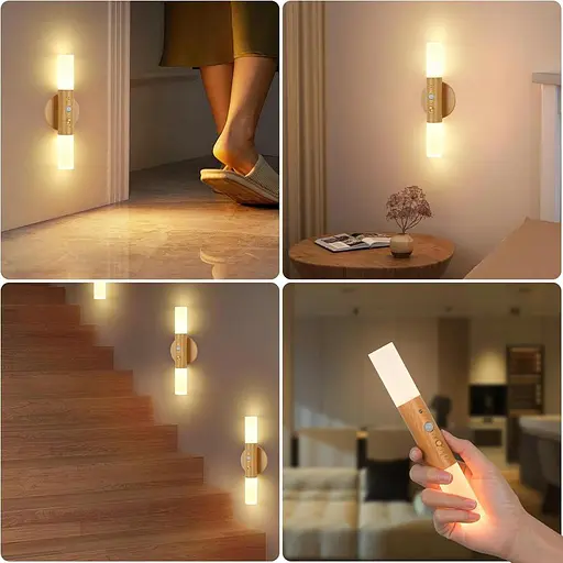 Світлодіодні настінні світильники Birnetek з датчиком руху Birnetek USB 2 шт. - фото 5