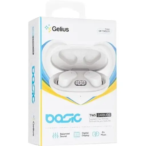 Навушники TWS Gelius Pro GP-TWS011 5.3 White (87402) UA - фото 7
