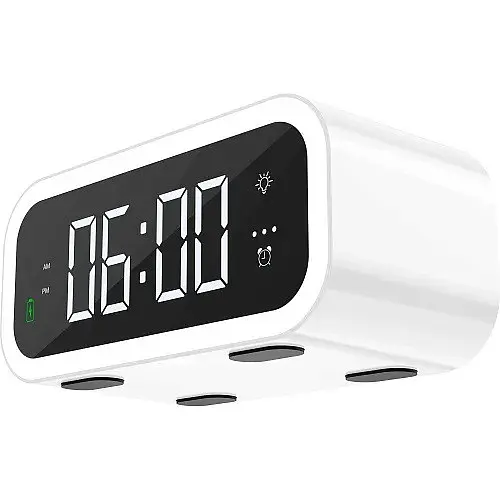 Бездротовий зарядний пристрій + будильник WiWU Wi-W015 - фото 4