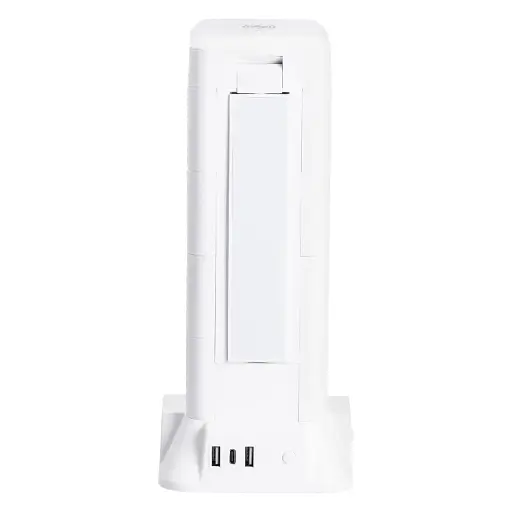 Сетевой фильтр-удлинитель Yiwu HP-5-9MF TOWER B24 2,8 м 12 розеток 3USB + 1PD LED-лампа белый  - фото 9