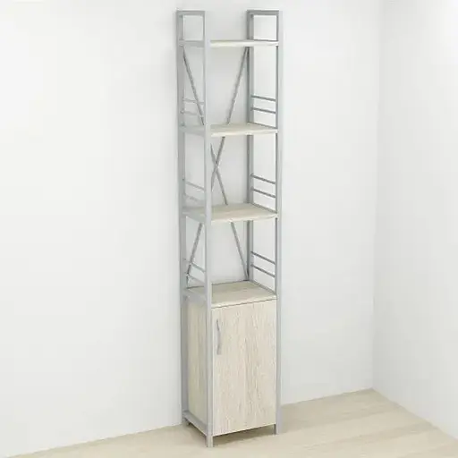 Етажерка 4/34 Ferrum-decor Серії Конект із тумбою 179x34x28 Сірий ДСП Сонома (FRD-104480)