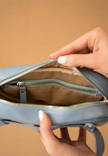 Поясна сумка Ada блакитна - фото 5