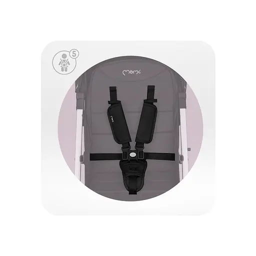 Коляска прогулянкова MoMi Estelle Light Black-Silver (WOSP00051) - фото 13