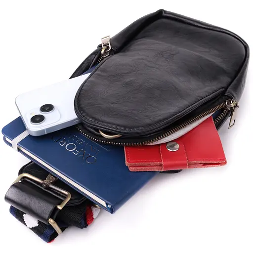 Женская сумка слинг Vintage через плечо из экокожи 13.5х12.5х7 см sum0027539 - фото 8