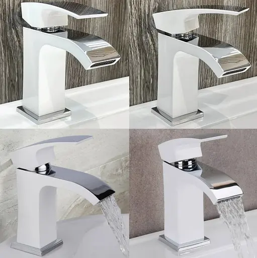 Смеситель для раковины Qtap Swan Cascada, Chrome/White (k35) QTSWA270CRW45568 - фото 4