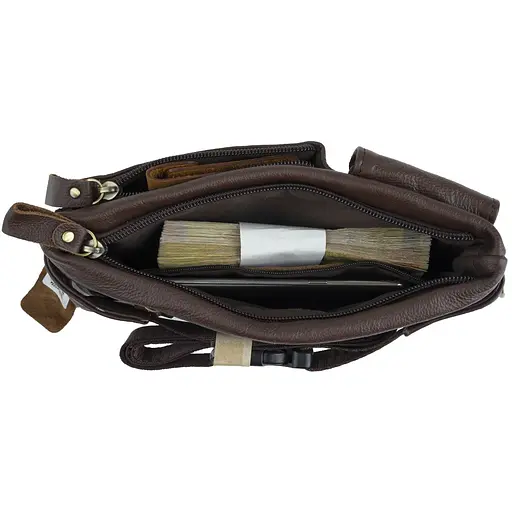 Чоловіча шкіряна сумка Vintage 24,5х14х4 см sum0012713 - фото 6