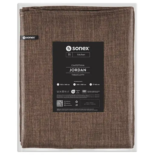 Скатертина Sonex Jordan 140х180 см коричнева (SO102566)