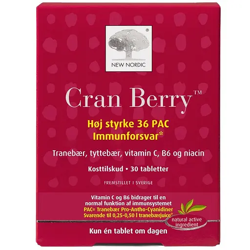 Кренберри New Nordic Cranberry для мочевыводящих путей 30 таблеток