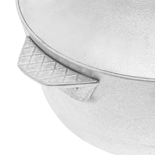 Алюминиевый сотейник с литыми ручками, рифленым дном и крышкой 2.5 л, Полімет 81425 - фото 9