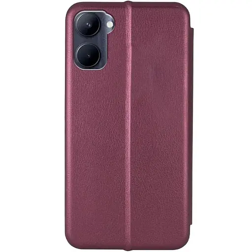 Шкіряний чохол-книжка Classy для Realme C33 Бордовий - фото 2