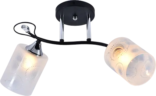 Люстра декоративна V DA5098/2B Black+Chrome на 2 плафона