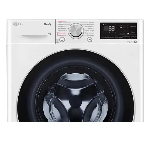 Стиральная машина LG фронтальная 7 кг 1200 A+++ 48 см дисплей пара инвертор белый - фото 10