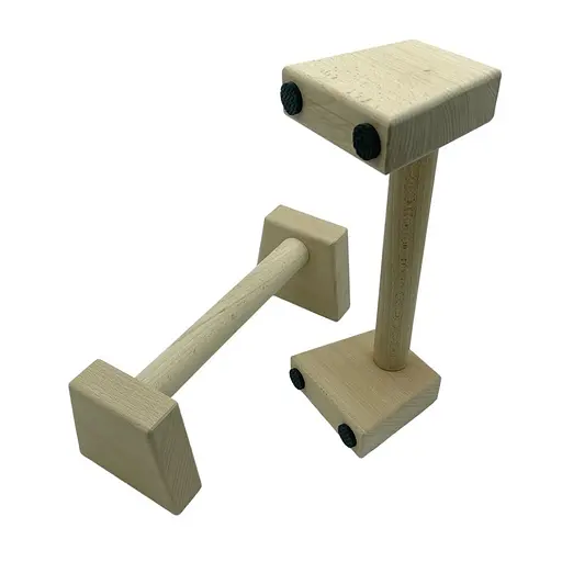 Паралетсы, упоры для отжимания деревянные Wood Gym Push Up NE-WD-40 из бука 40 см 2 шт - фото 6