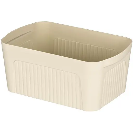 Ящик для хранения Ardesto 32 x 21.5 x 14 см с крышкой 6 л бежевый (ARHC2506B) - фото 2