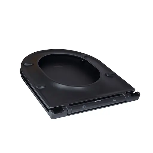 Сиденье для унитаза Qtap (Robin) с микролифтом Slim QT99HY2411MB, Черный матовый - фото 4