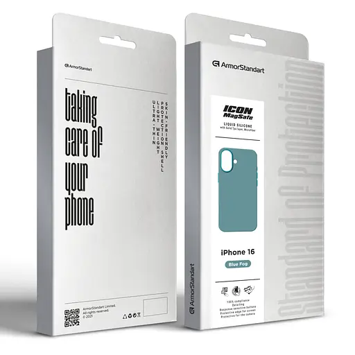 Чохол до мобільного телефона Armorstandart ICON2 MagSafe Apple iPhone 16 Blue Fog (ARM80184) - фото 2