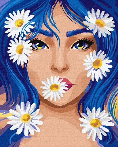 Набір для розпису по номерах Ромашковий настрій, 40x50 см