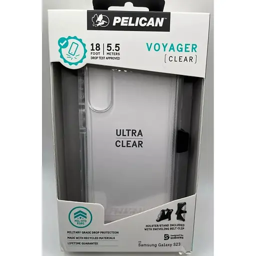 Протиударний чохол із кліпсою Pelican Voyager для Samsung Galaxy S23 (6.1") Clear аналог OtterBox Defender - фото 5
