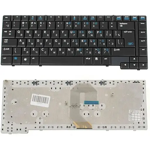 Клавіатура для ноутбуків HP Compaq 6710b, 6710s, 6715b, 6715s чорна RU/US - фото 1