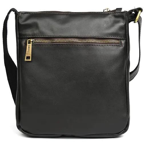 Мужская кожаная сумка мессенджер TARWA 22х25.5х3.5 см sum0028165 - фото 3