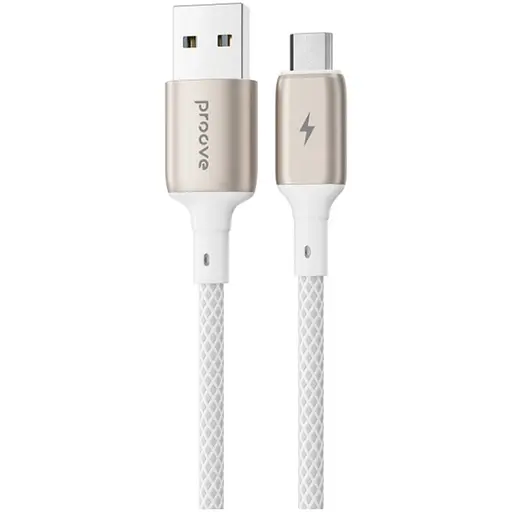 Кабель Proove Dense Metal USB-A to Micro-USB 1m White (CCDM20001302) [130313] - фото 2