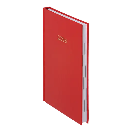 Ежедневник датированный Buromax Simple 2026 A5 бумвинил красный (BM.21166-05) - фото 2