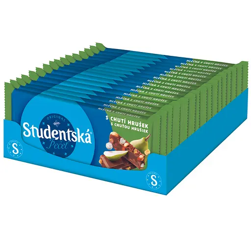 Шоколад молочный Studentska арахис с желейными и грушевыми кусочками 170 г (913960) - фото 2