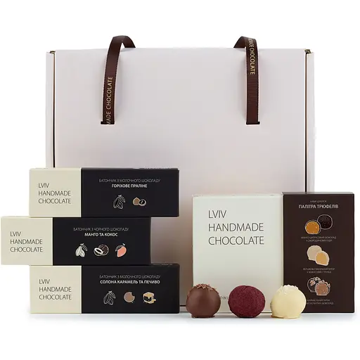 Подарунковий набір Львівська Майстерня Шоколаду Шоколадне асорті 214 г - фото 1