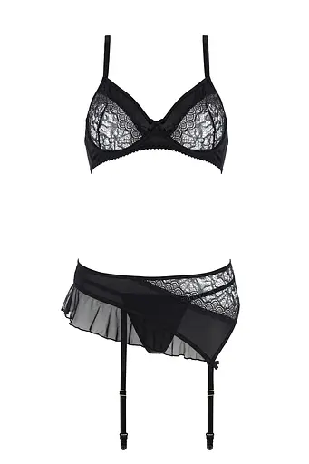 Сексуальний комплект Casmir Kitasana XXL/XXXL чорний - фото 4