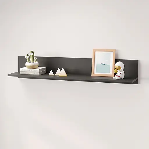 Полка открытая MebelStar Лилу 110x22x20 см Антрацит (MBS-1354) - фото 2