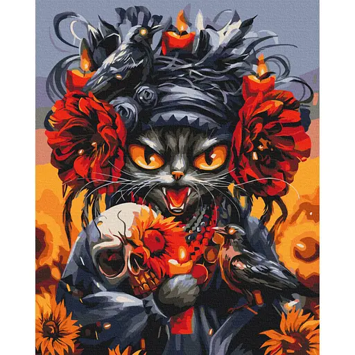 Картина за номерами "Киця Помста" © Маріанна Пащук Brushme BS53829 40x50 см