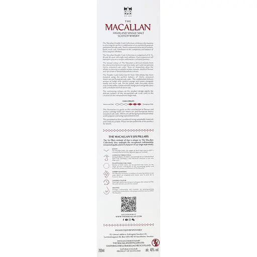 Виски The Macallan Double Cask 12 yo Single Malt Scotch Whisky 40% 0.7 л в подарочной упаковке - фото 10