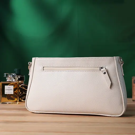 Сумка багет Shvigel с цепочкой и съемным ремешком из натуральной кожи 26.5х15х5.5 см sum0027032 - фото 10