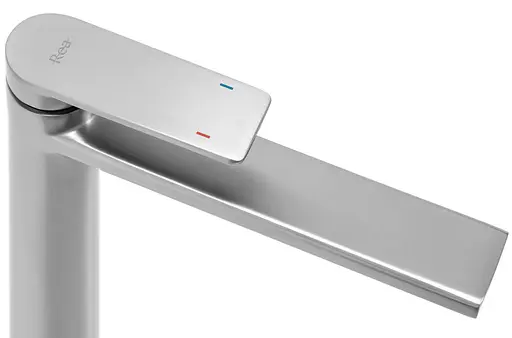 Смеситель для умывальника Rea Verso высокий nikiel brushed REA-B9140 Никель - фото 4