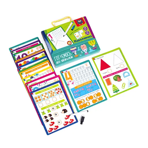 Картки з маркером "Готуємось до школи: Математика" VT5010-22 Укр - фото 2