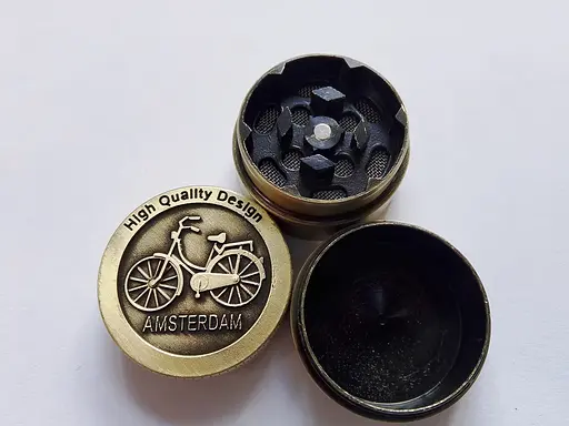 Гриндер для подрібнення тютюну HL-246 Велосипед Gold (17459) - фото 3